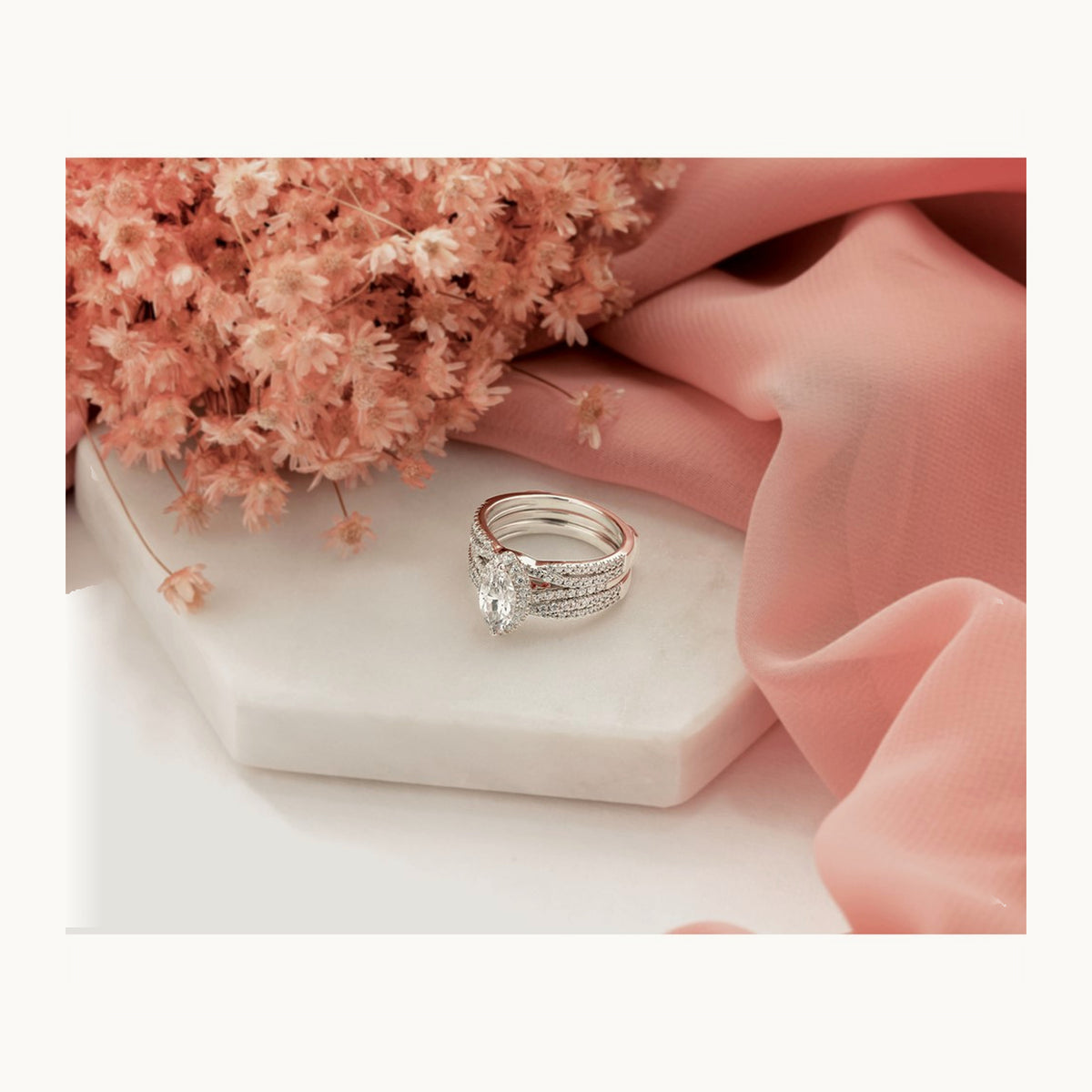 Ring Guard, 0.50 ct tw Lab-Grown Diamond — 14K White Gold
