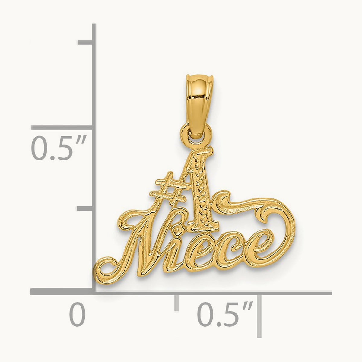 #1 NIECE Charm, 14K