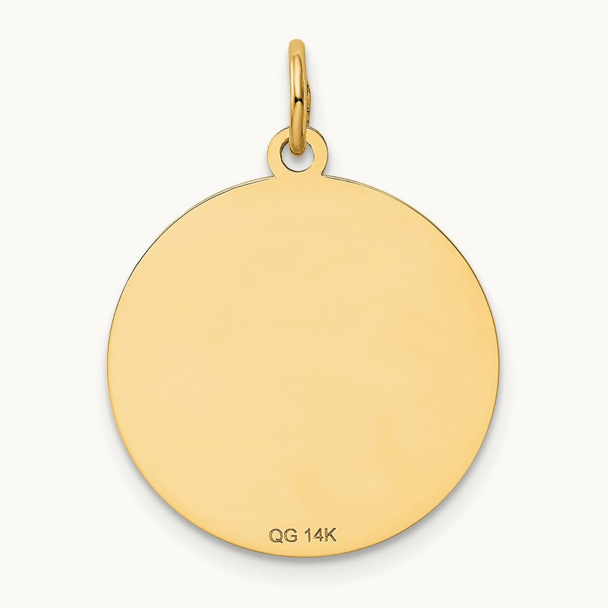Dachshund Disc Charm, 14K