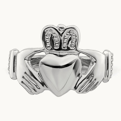 Claddagh Ring, 14K White Gold
