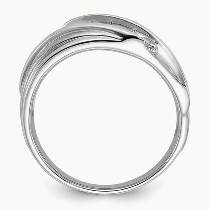 5 Stone Men's Ring, 0.75 ct tw Lab-Grown Diamond