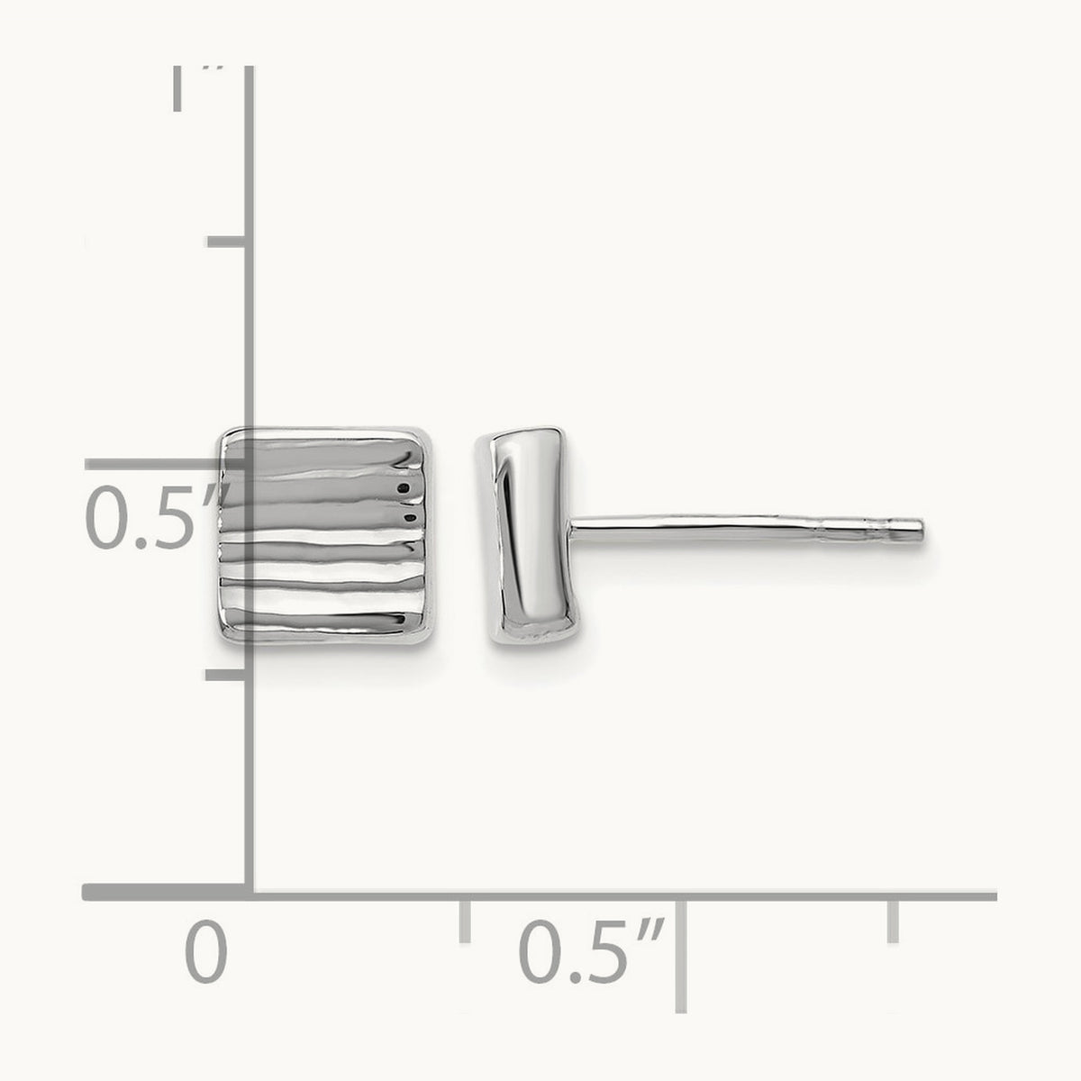 Post Earrings — Leslie's — 14K White Gold