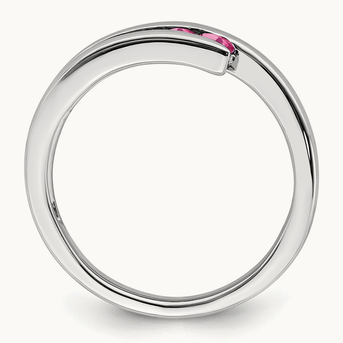 Tourmaline 4-stone Ring — 14K White Gold, 7