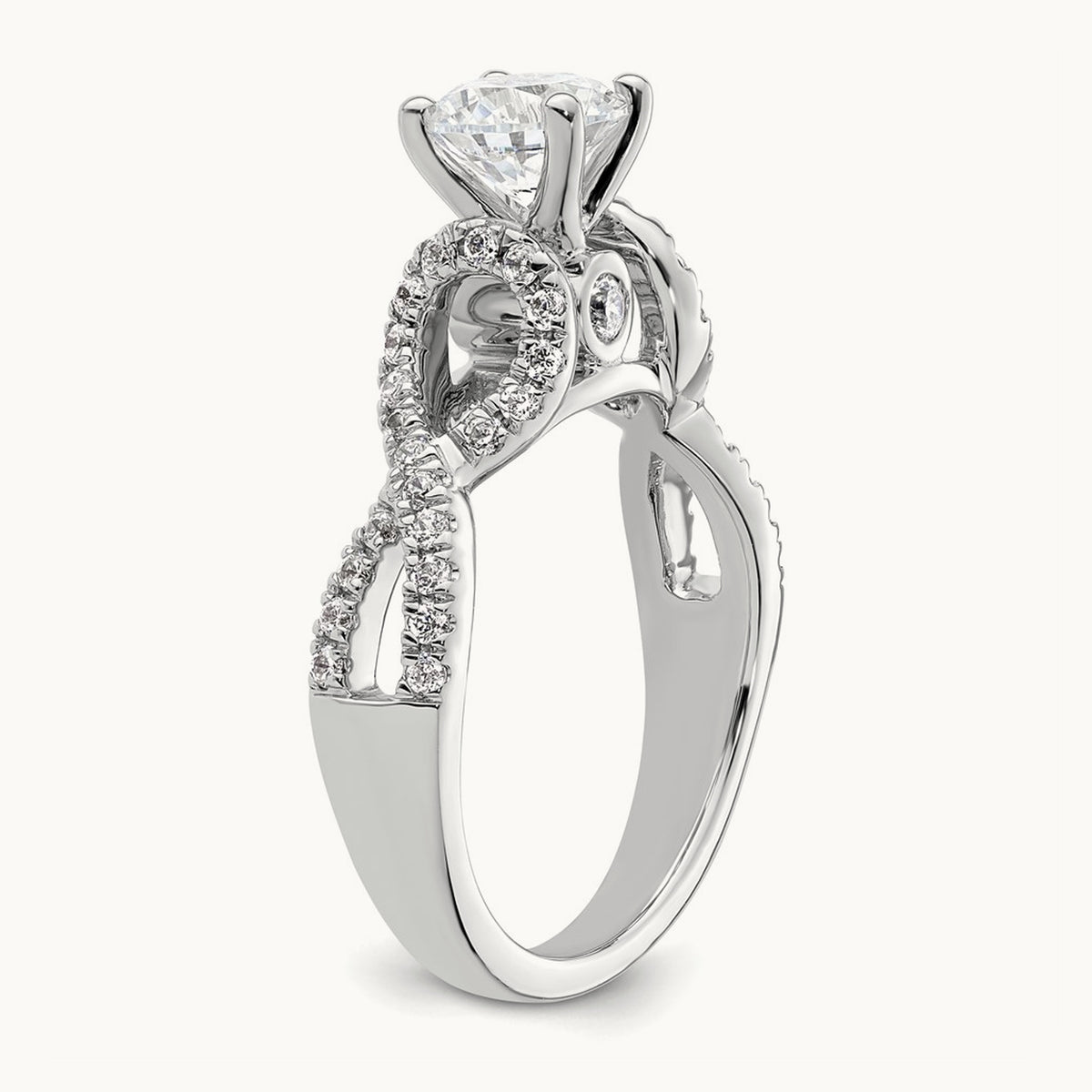Semi-Mount Infinity Engagement Ring — 1/2 ct, 7
