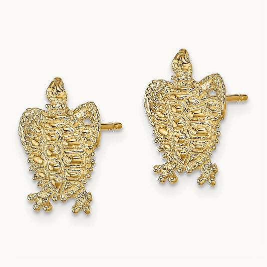 Turtle Post Earrings — photo set