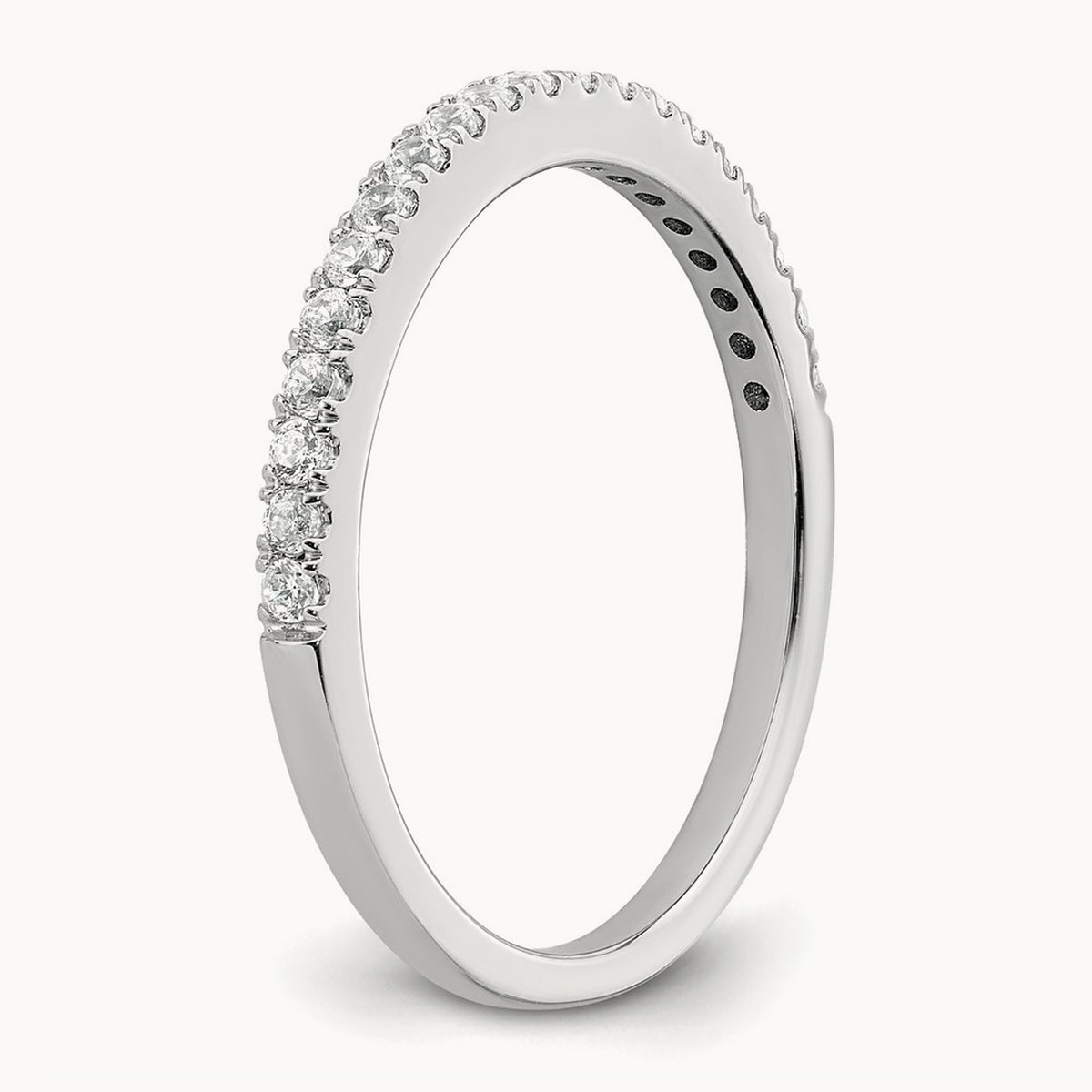 Complete Diamond Wedding Band, 14K White Gold