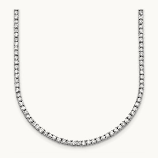Straight Tennis Necklace, 4 1/2-6 ct Lab-Grown Diamond