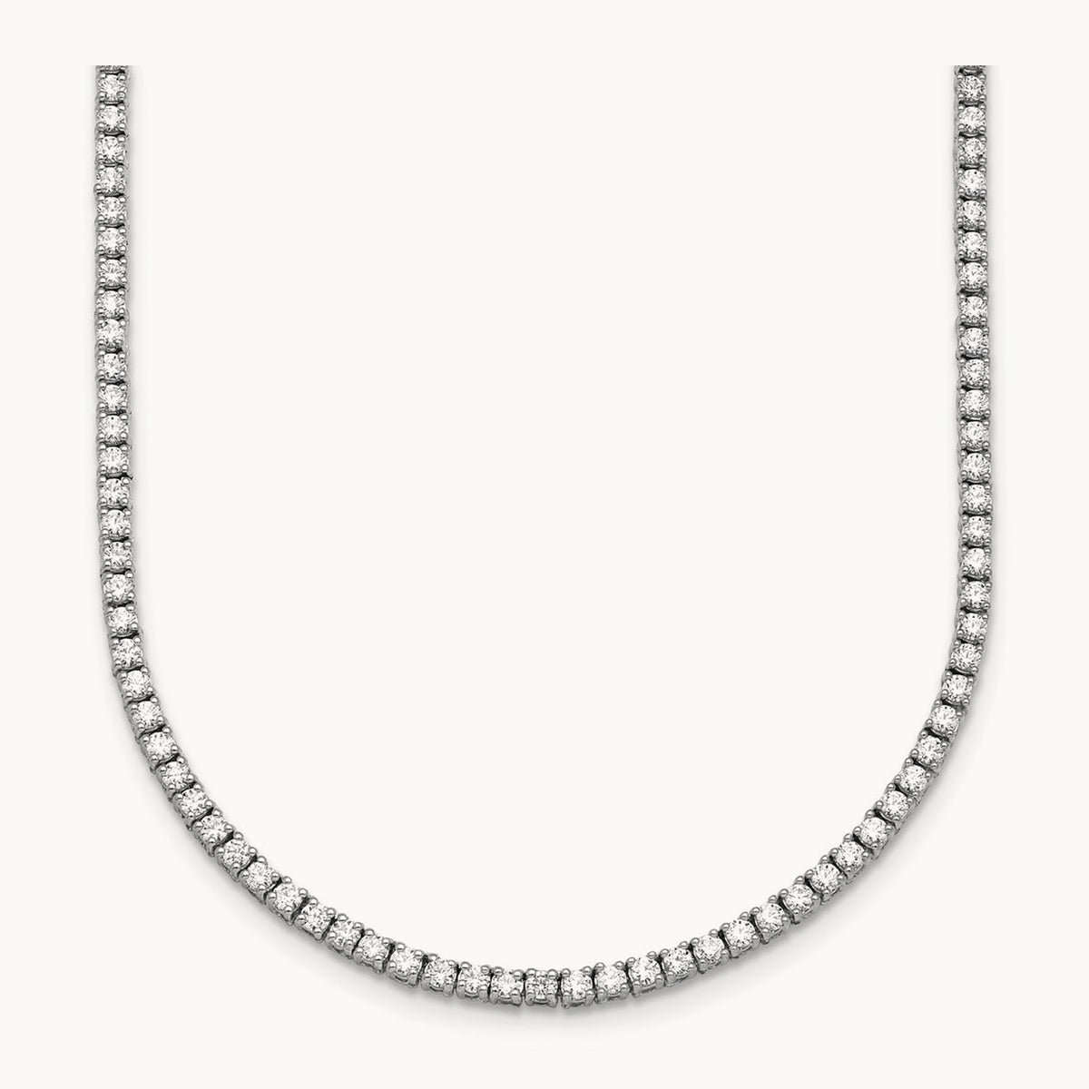 Straight Tennis Necklace, 4 1/2-6 ct Lab-Grown Diamond
