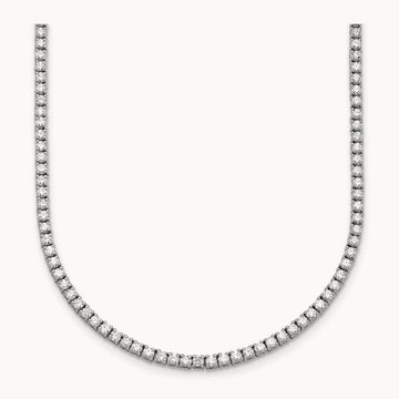 Straight Tennis Necklace, 4 1/2-6 ct Lab-Grown Diamond