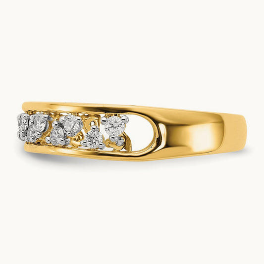 Polished Diamond Band — photo set