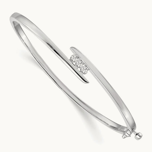 Bangle Bracelet, 0.25 ct tw Lab-Grown Diamond