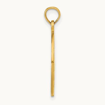 OCEAN CITY w/Dolphins Pendant, 14K