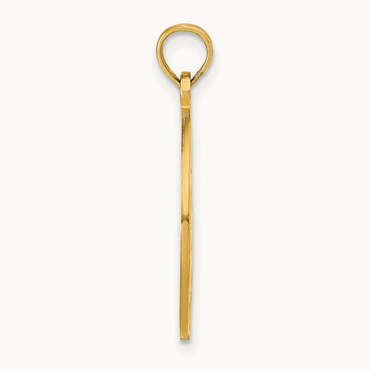 OCEAN CITY w/Dolphins Pendant, 14K