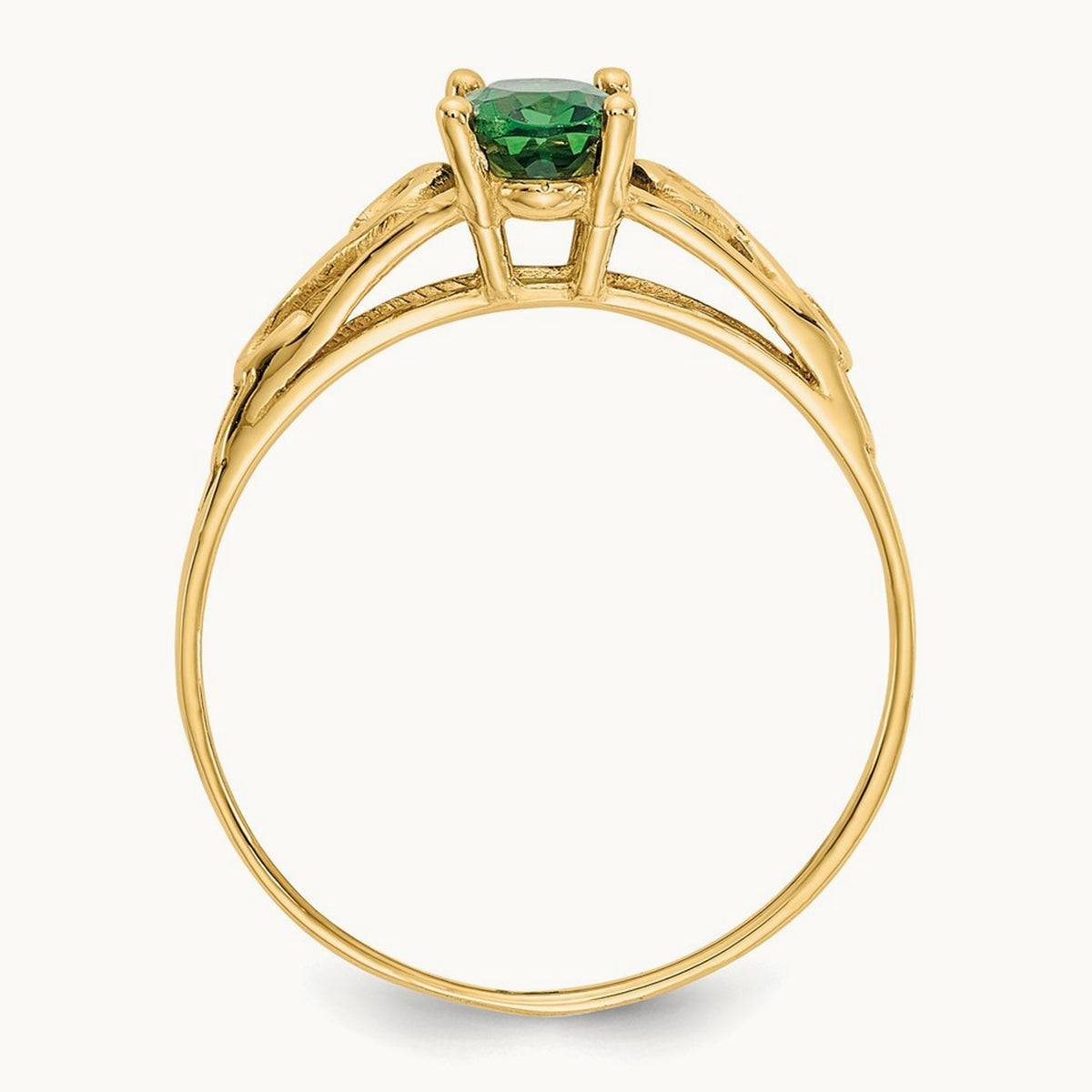 Madi K Synthetic Emerald Ring, 14K