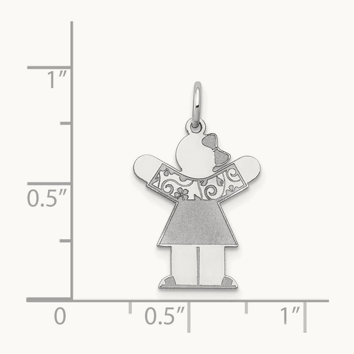 Kid Charm, 14K White Gold