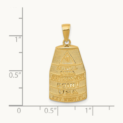 Southern Most Point USA KEY WEST Pendant, 14K
