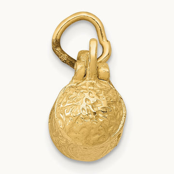 3-D Beer Stein Lid Opens Charm, 14K