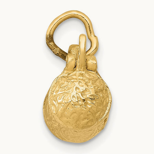 3-D Beer Stein Lid Opens Charm, 14K