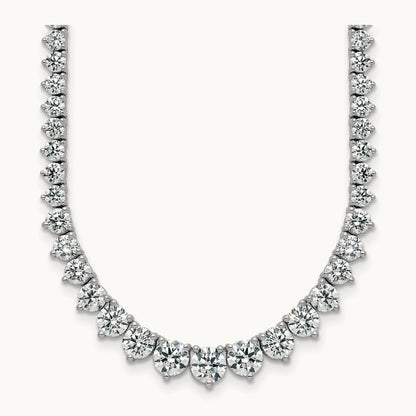Graduated Tennis Necklace, 16.25 ct tw Lab-Grown Diamond