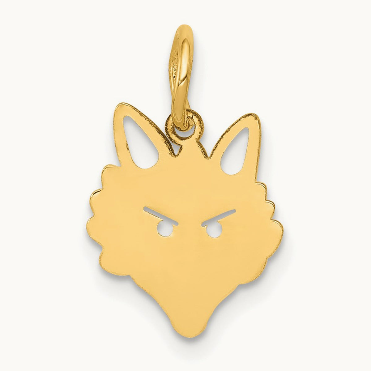 Fox Head Charm, 14K