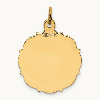Plain .018 Gauge Engravable Disc Charm — 24mm