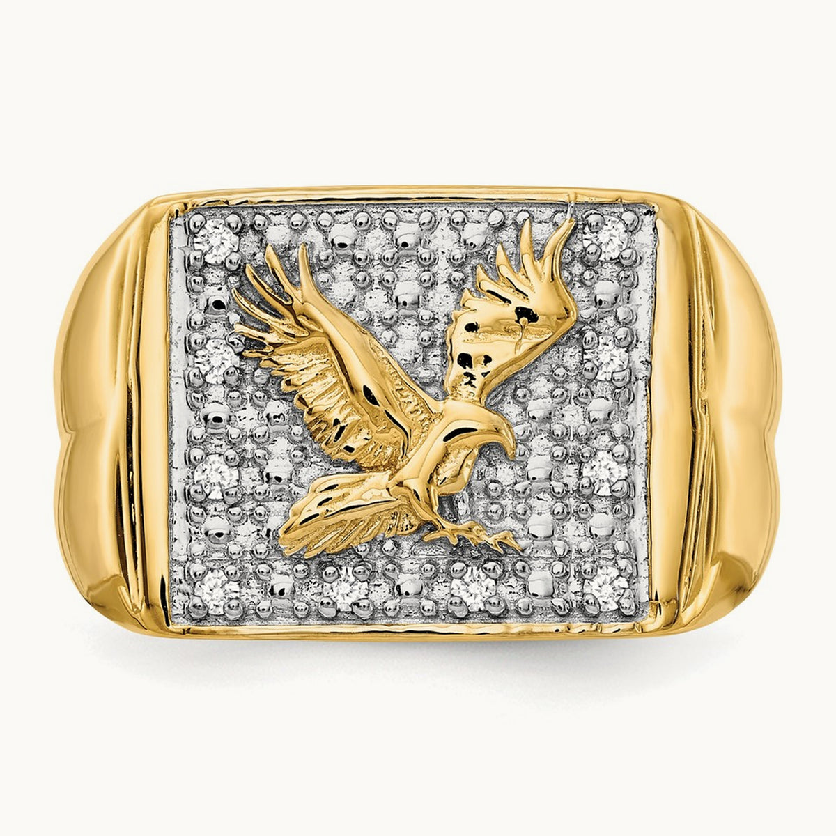 AA Diamond men's ring, 14K