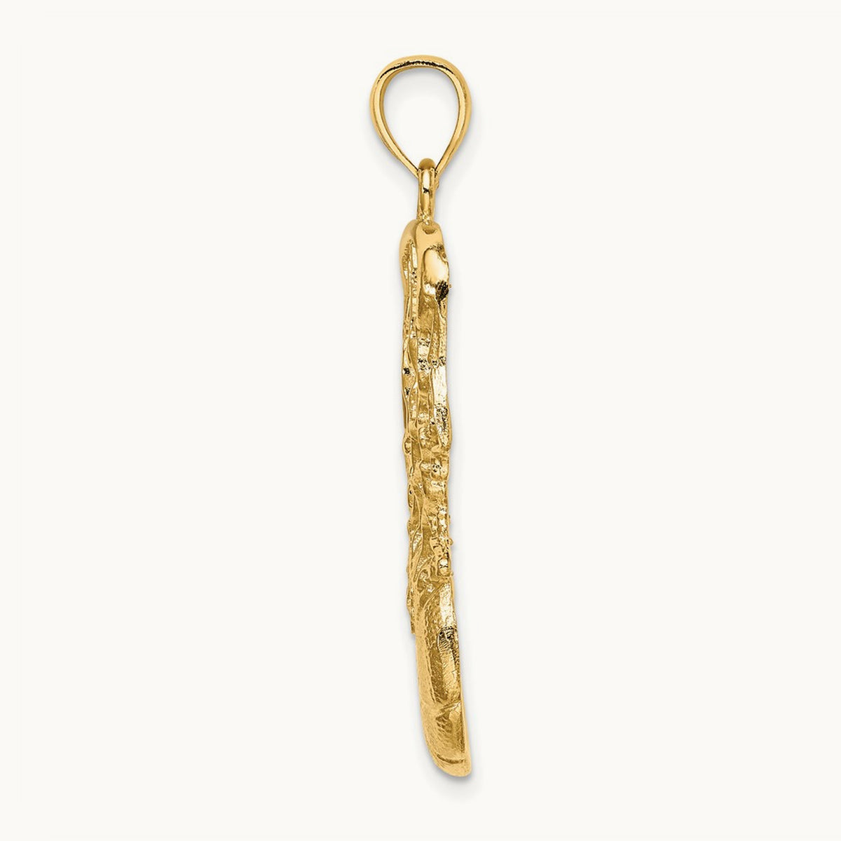 Swoosh Basketball and Net Charm, 14K