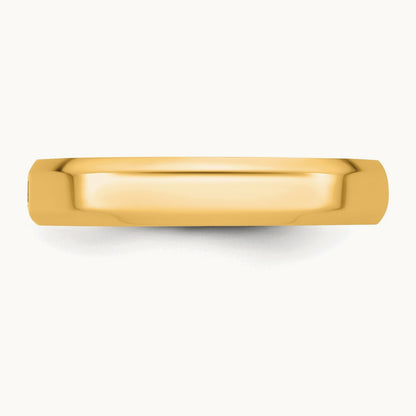 CLIQ Hinged Beveled Edge Wedding Band, 4mm, 14K Yellow Gold