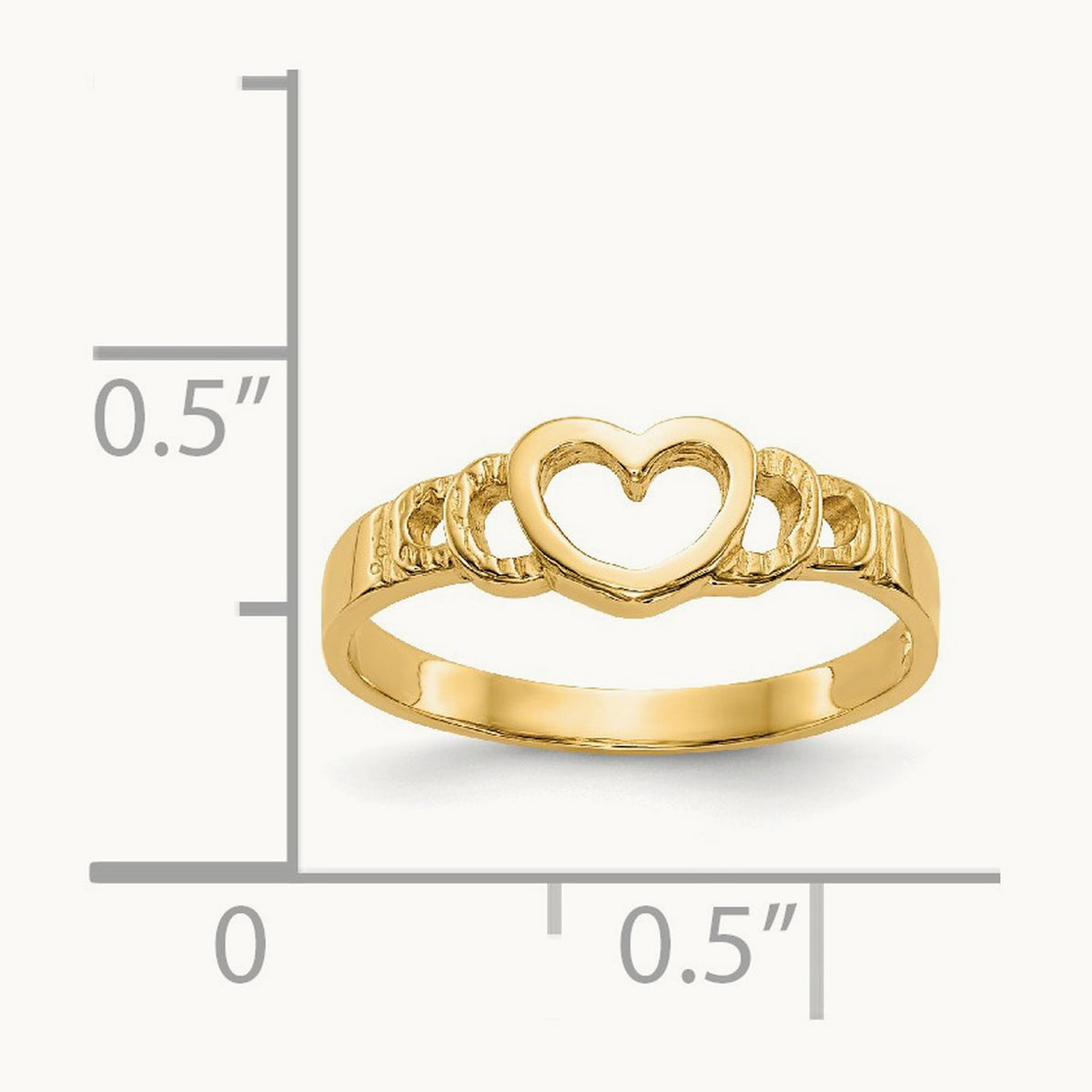 Heart Baby Ring, 14K