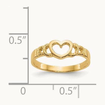 Heart Baby Ring, 14K