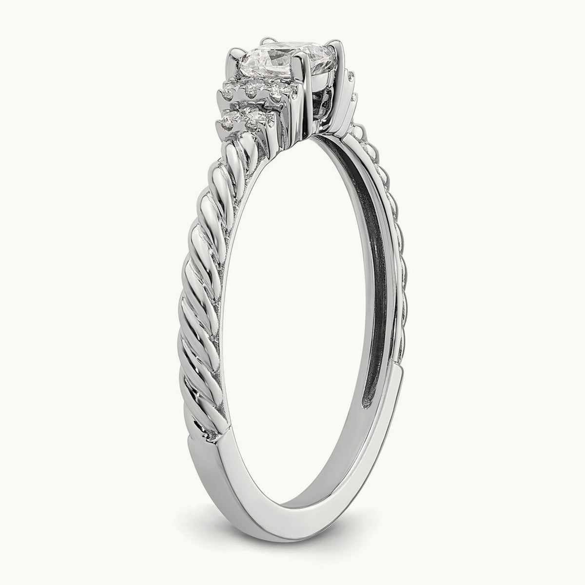 Cushion Center Promise/Engagement Ring, 0.50 ct tw