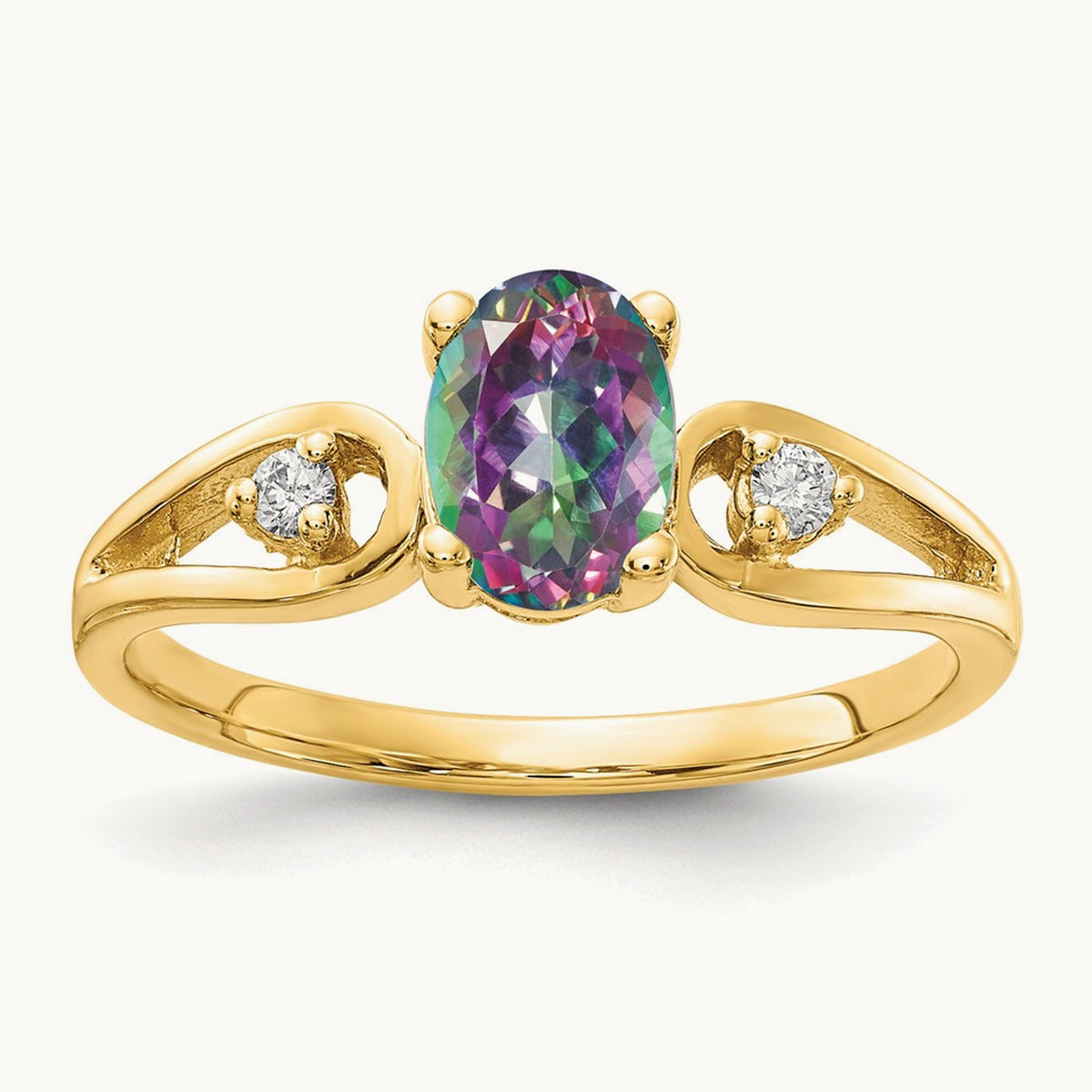 AA Diamond ring, 14K