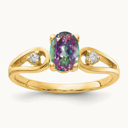 AA Diamond ring, 14K