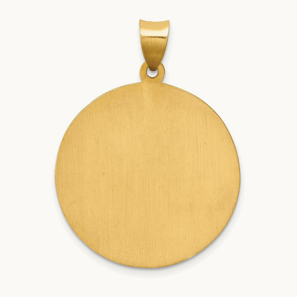 Polished and Satin St Jude Thaddeus Medal Hollow Pendant — 34mm