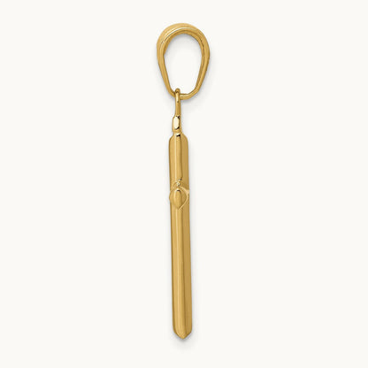 Reversible Latin Cross Pendant — 14K Yellow Gold