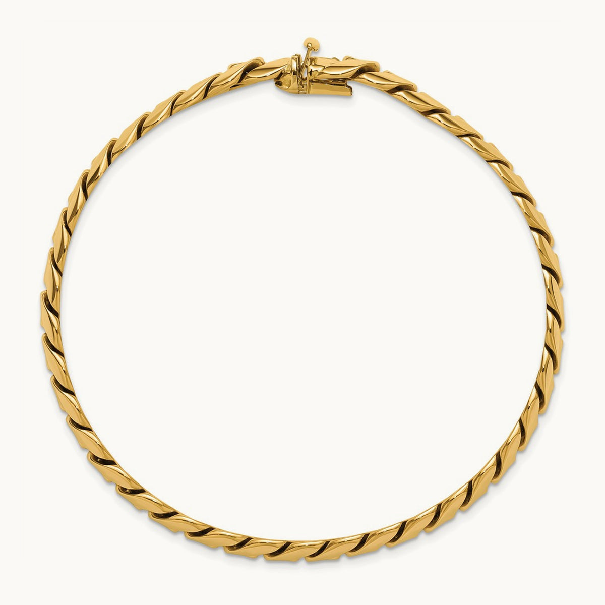 Polished Fancy Link Men's Bracelet — photo set