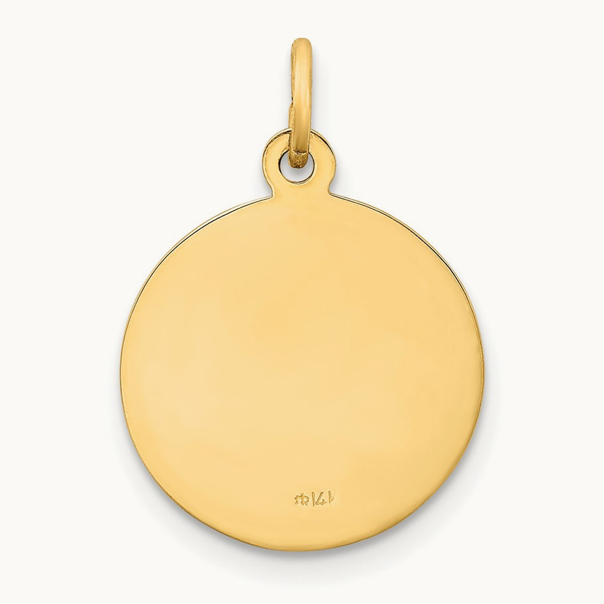 Our Lady of Fatima Medal Charm, 14K