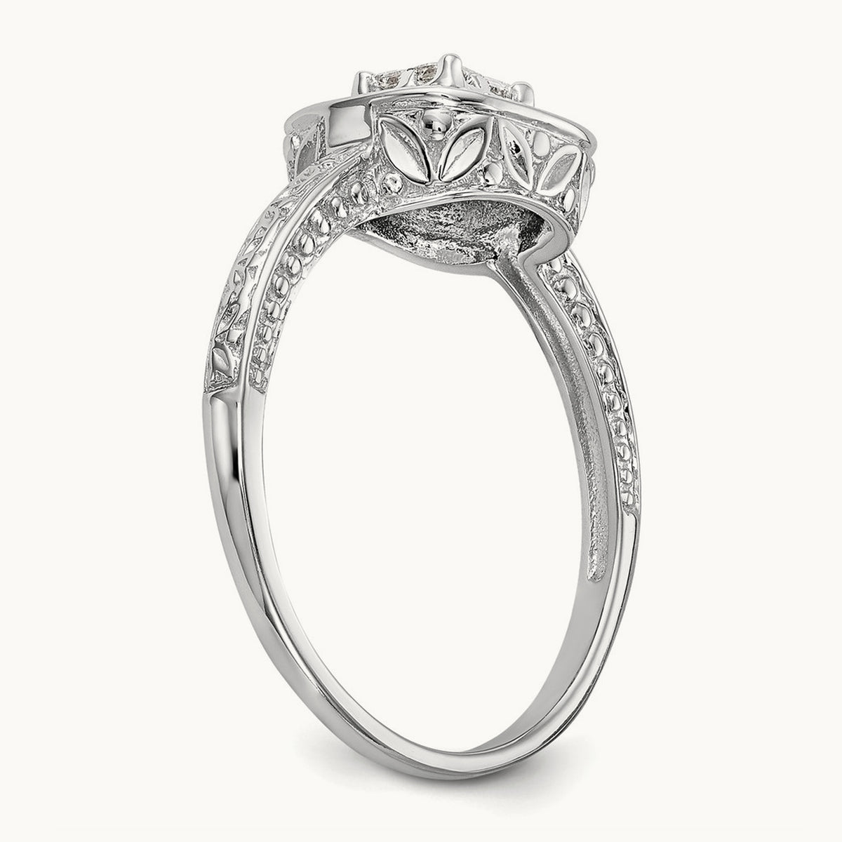 Complete Diamond Cluster Engagement Ring — photo set