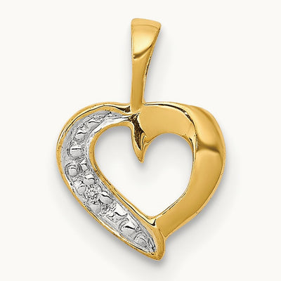 .01ct. Diamond Heart Pendant — photo set