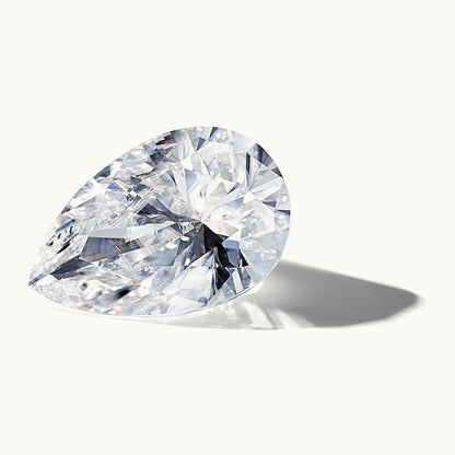 12x8mm Pear Pure Light D-E-F Moissanite