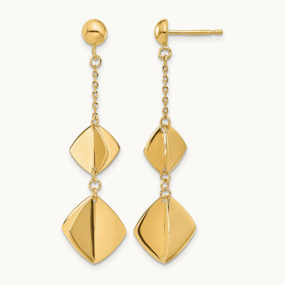 Polished Fancy Dangle Post Earrings — Leslie's — photo set