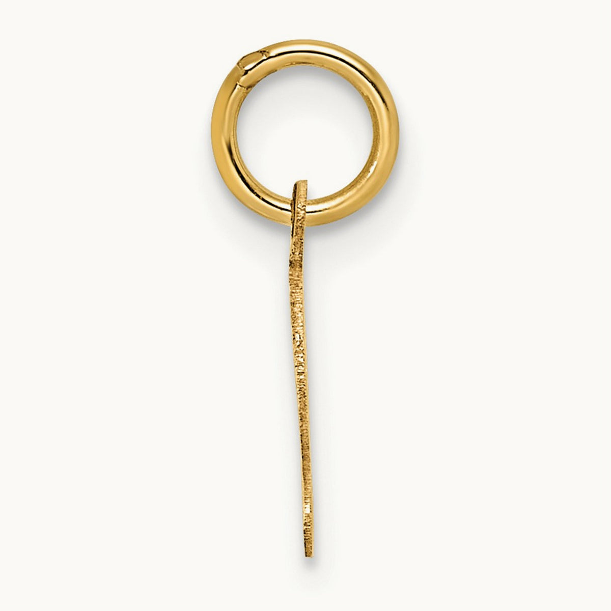 Uppercase Initial Charm — 14K Yellow Gold, G