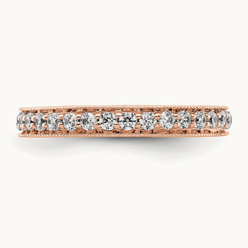Polished Vintage Eternity Band, 0.50-1.00 ct tw