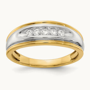 Diamond Men's Ring, 14K Two-tone