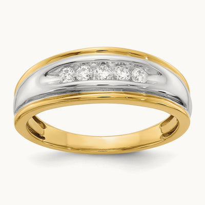 Diamond Men's Ring, 14K Two-tone