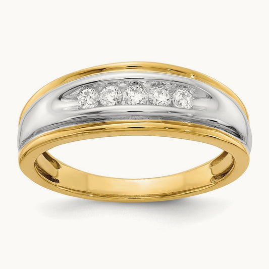 Diamond Men's Ring, 14K Two-tone