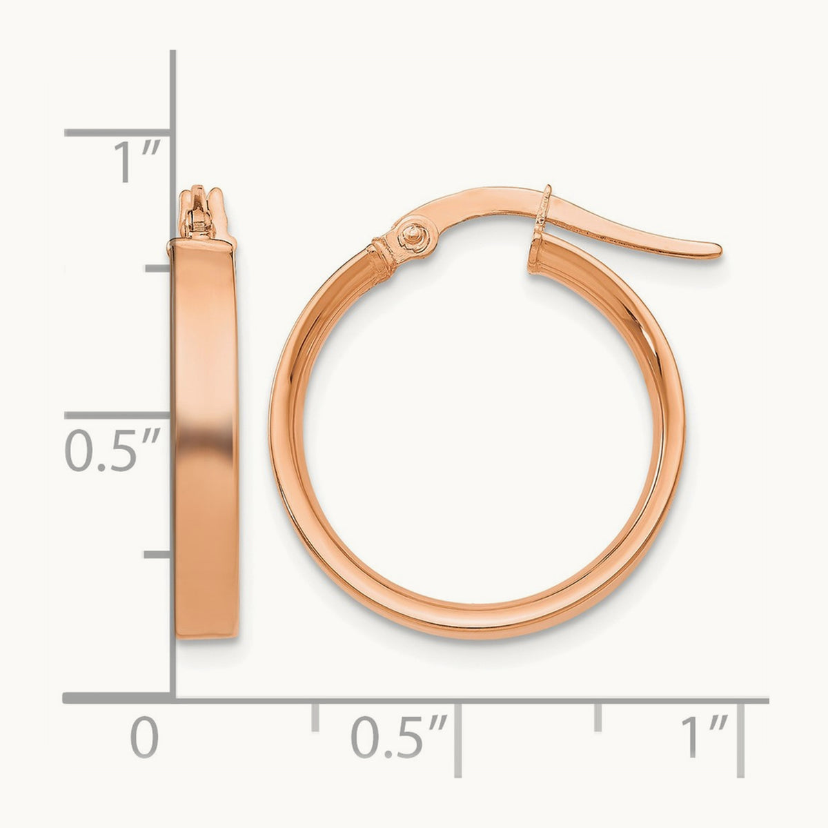 Small Hoop Earrings — 14K Rose Gold