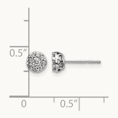 Diamond Cluster Earrings — 5.5mm