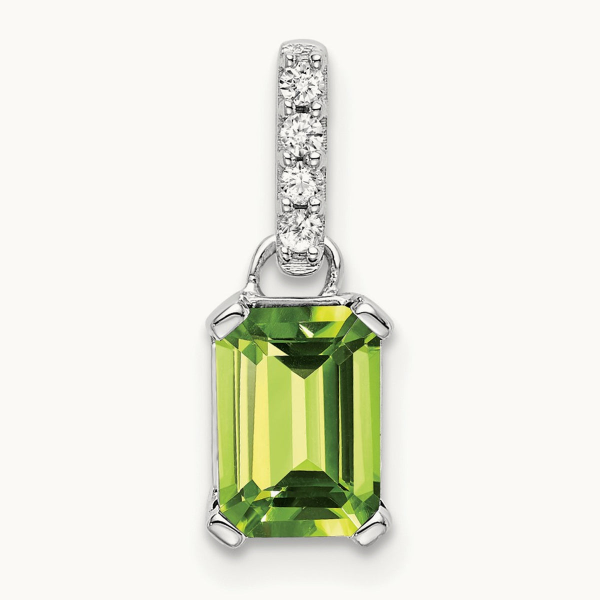 Peridot and Diamond Pendant — photo set
