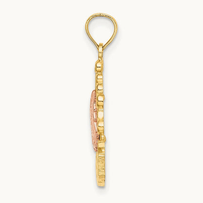 I HEART MEXICO w/ Eagle Charm, 14K Two-tone